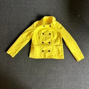 Vintage Old navy Yellow Waist Length Trench